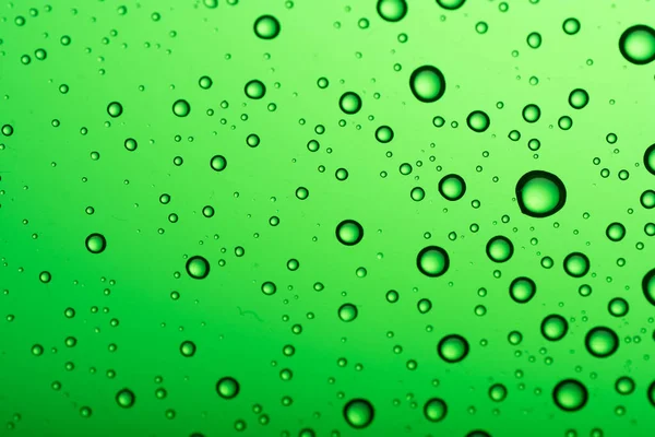 Drops Water Color Background Green Tone — Stock Photo, Image