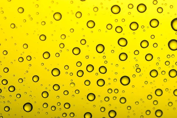 Drops Water Color Background Yellow Tone — Stock Photo, Image