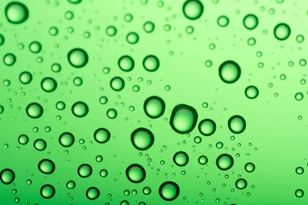 Drops Water Color Background Green Tone — Stock Photo, Image