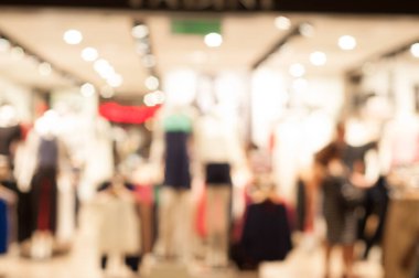 Mağaza veya alışveriş merkezinin soyut bulanıklığı: arkaplan kullanımı için bulanık görüntü