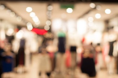 Mağaza veya alışveriş merkezinin soyut bulanıklığı: arkaplan kullanımı için bulanık görüntü