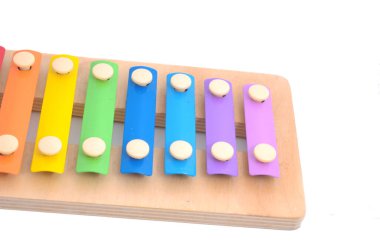 Renkli ahşap yapı taşları