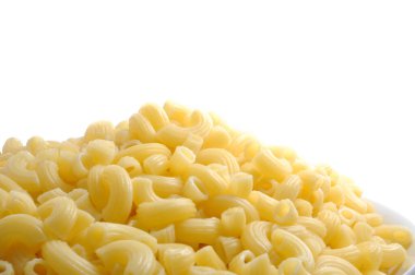 makarna beyaz arkaplanda izole