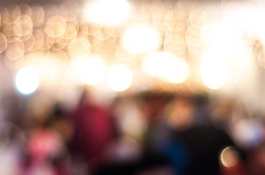 Geceleri Bokeh ile bulanık resim
