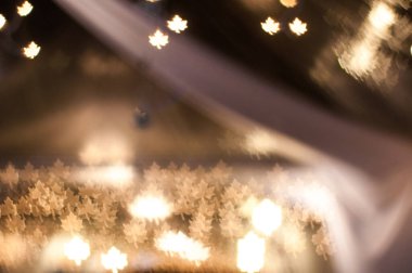 Geceleri Bokeh ile bulanık resim