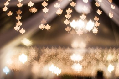 Geceleri Bokeh ile bulanık resim