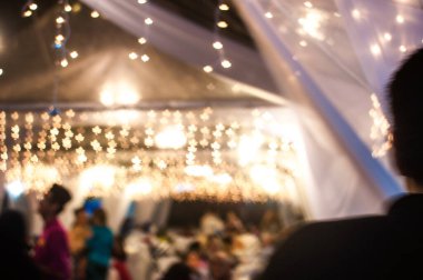 Geceleri Bokeh ile bulanık resim