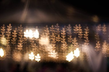 Geceleri Bokeh ile bulanık resim