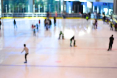  Bokeh ışığı ve bulanık modern şehir alışveriş merkezi arka planı