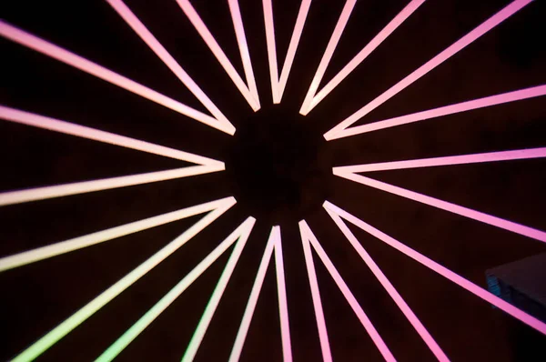 Abstraktní Pozadí Barevnými Neonovými Světly — Stock fotografie