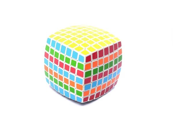 Rubiks Cube Isolated White — Stock Photo, Image