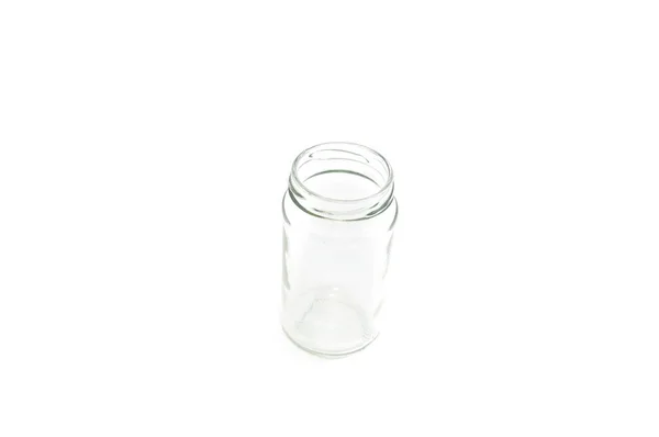 Glass Jar White — Stock Photo, Image