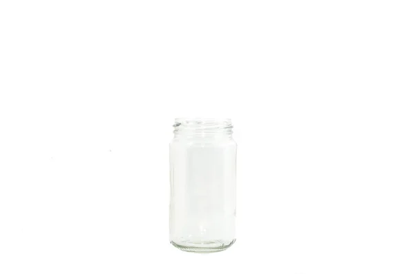 Glass Jar White — Stock Photo, Image