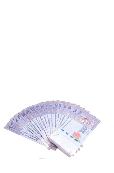 Малайзійська Валюта Малайзійських Ринггітів — стокове фото