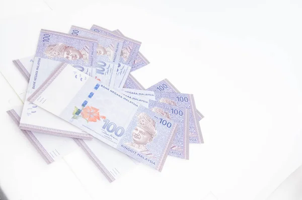 马来西亚林吉特现钞货币 — 图库照片