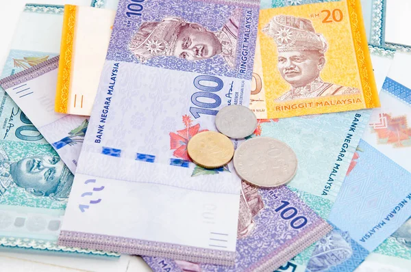 Malesia Valuta Delle Banconote Ringgit Malesi — Foto Stock