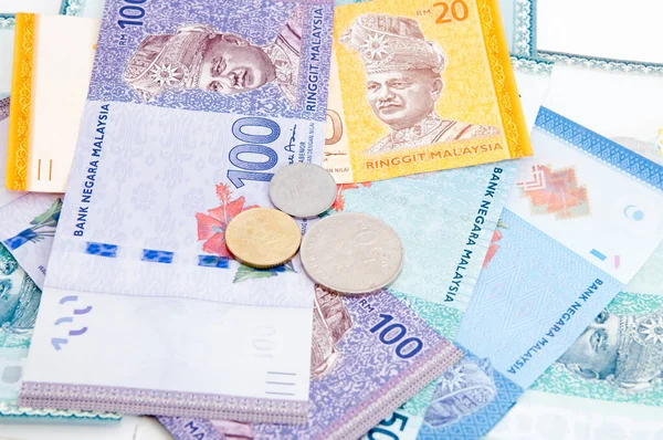 Malaysische Währung Für Malaysische Ringgit Scheine — Stockfoto