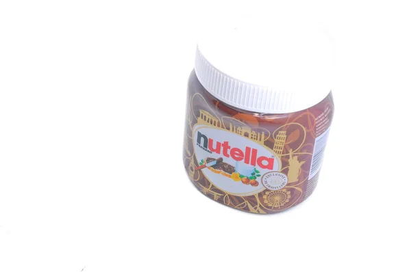 Kuala Lumpur Maleisië September 2018 Nutella Witte Achtergrond — Stockfoto