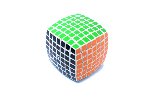 Rubiks Cube Isolated White — Stock Photo, Image