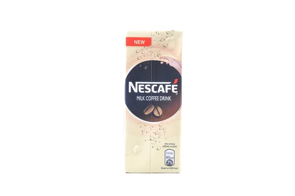 Kuala Lumpur Malaysia Luty 7Th 2015 Paczki Nescafe Milk Drink — Zdjęcie stockowe