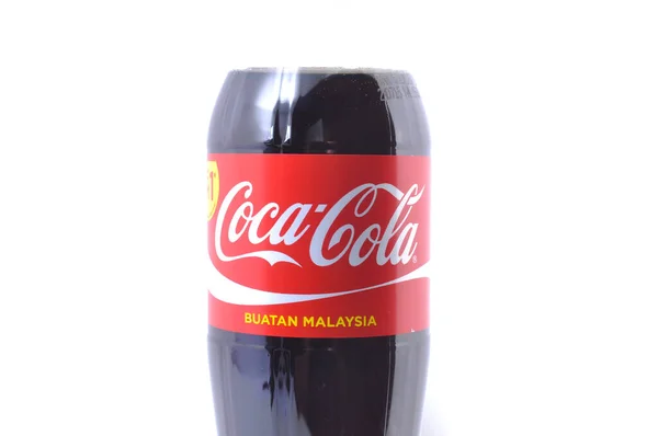 Куала Лумпур Малайзия 2015 Фото Пластиковой Бутылки Coca Cola Изолированной — стоковое фото