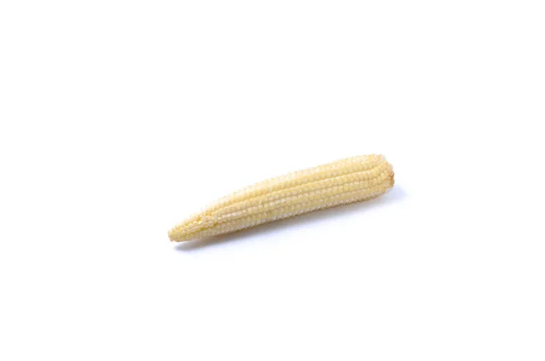 Свежая Кукуруза Белом Фоне — стоковое фото
