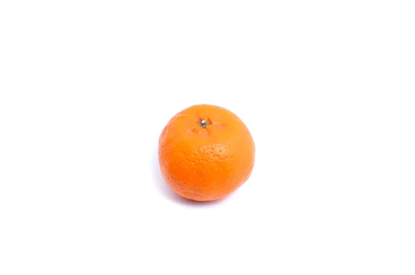 Fruta Laranja Isolada Sobre Fundo Branco — Fotografia de Stock