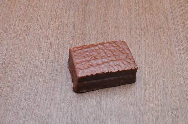 Choklad Bar Med Kakao Och Nötter Trä Bakgrund — Stockfoto