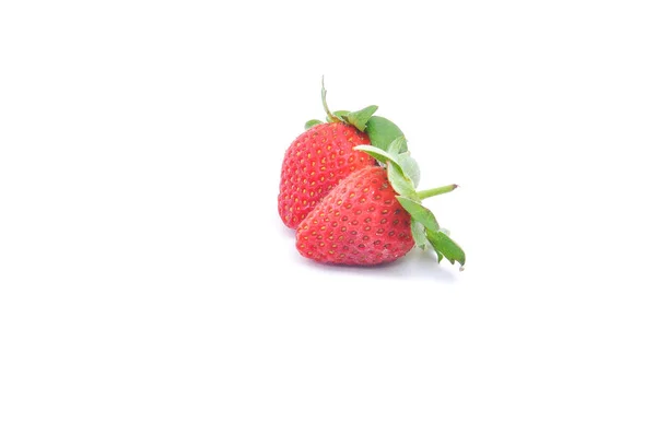 Fraise Isolée Sur Fond Blanc — Photo