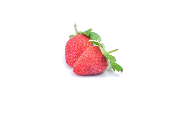 Fraise Isolée Sur Fond Blanc — Photo