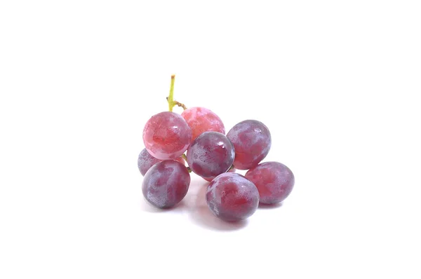 Grande Bando Uvas Frescas Fundo Branco — Fotografia de Stock