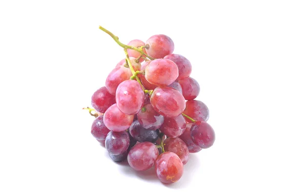 Duża Ilość Świeżych Winogron Białym Tle — Zdjęcie stockowe