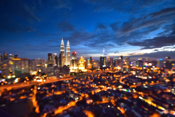 Skyline Kuala Lumpur Crepúsculo — Foto de Stock