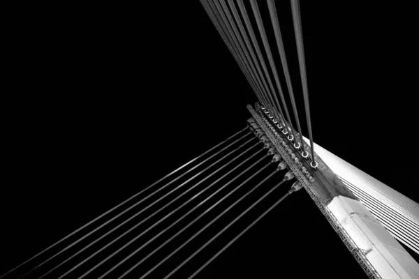 Modern Bridge Architecture Black White — Stock Photo, Image