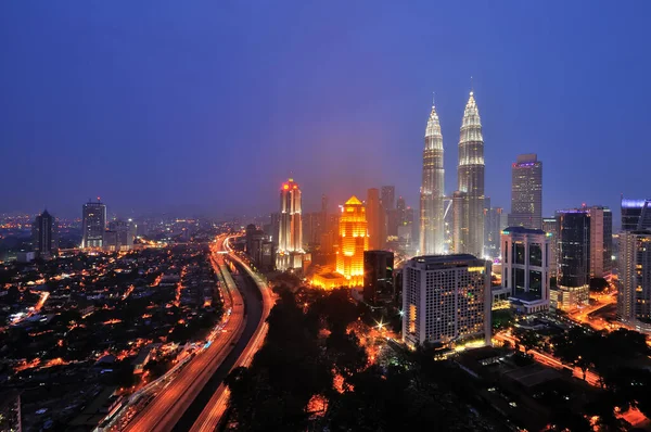 Beautiful Kuala Lumpur City Skyline Famous Landmark — Φωτογραφία Αρχείου