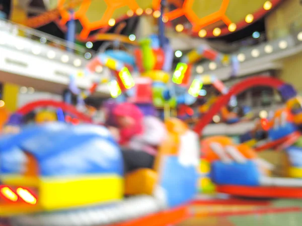 Blur Image Indoor Theme Park Bokeh — Stock Photo, Image