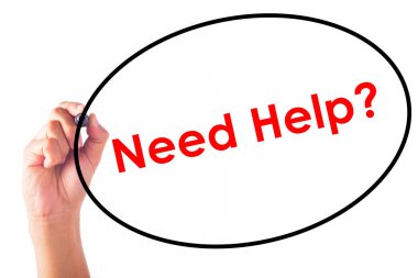 İş adamı kalem için yardım istiyor