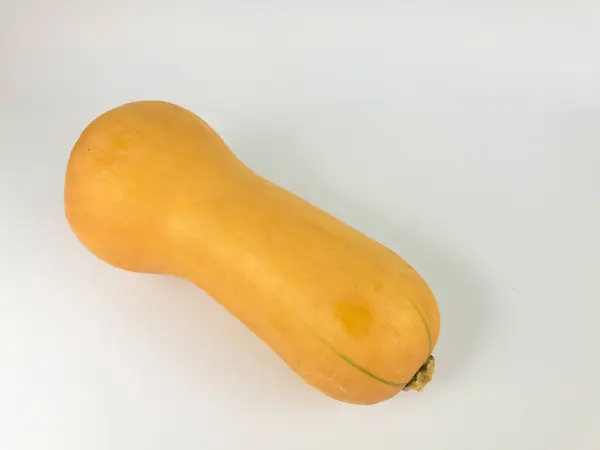 İzole edilmiş beyaz arkaplanda kopyalama alanı olan kabak ezmesi