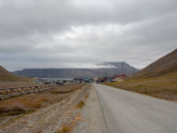 Longyearbyen Acordo Mais Setentrional Mundo Svalbard Noruega — Fotografia de Stock