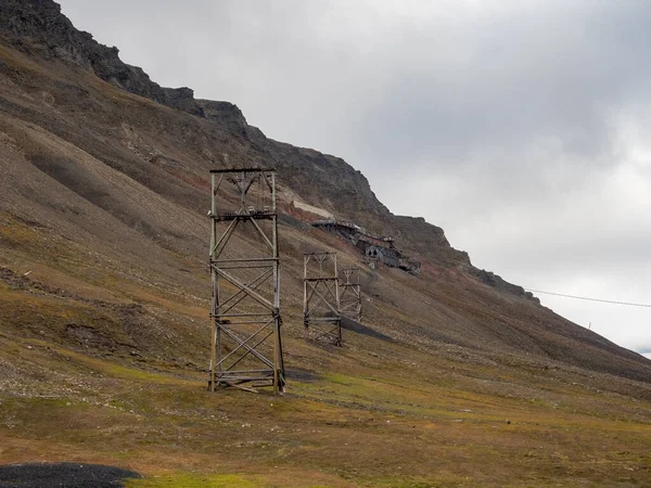Лонгйїрб Юен Найпівнічніше Поселення Світі Шпіцберген Норвегія — стокове фото