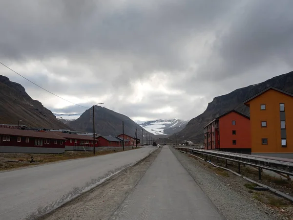 Longyearbyen Acordo Mais Setentrional Mundo Svalbard Noruega — Fotografia de Stock