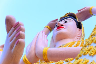 Tapınak laem - shiva heykeli Tayland koh samui Adası üzerinde.