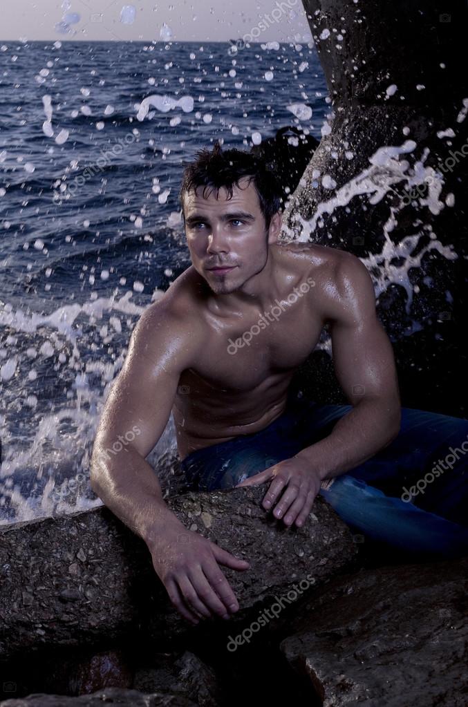 Photo sexy boy with girl in sea pics 472