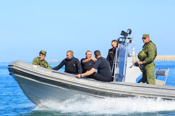 Marines Rusos Celebración Día Victoria Mayo 2015 Año — Foto de Stock