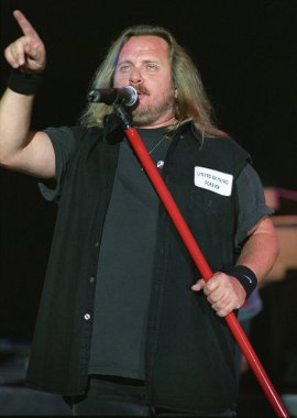 DENVER	JULY 02:		Vocalist Johnny Van Zant of the Southern Rock Band Lynyrd Skynyrd performs in concert July 24, 2002 at Red Rocks Amphitheater in Denver, CO