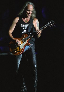 DENVER	JULY 02:		Guitarist Rickey Medlocke of the Southern Rock Band Lynyrd Skynyrd performs in concert July 24, 2002 at Red Rocks Amphitheater in Denver, CO