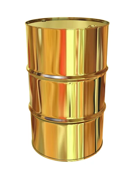 Cañón de oro (3D render ) — Foto de Stock