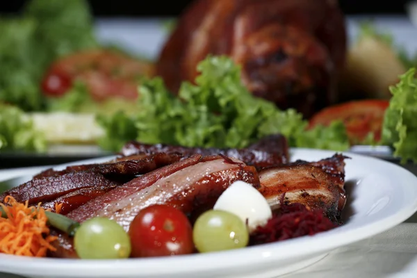 Bacon portion prepared to serve — Stock Photo, Image