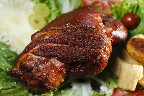 Portion of pork knee to serve — Stock Photo, Image