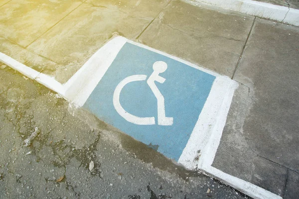 Rampa Accessibilità Utenti Sedia Rotelle Con Design Simbolo Accessibilità — Foto Stock